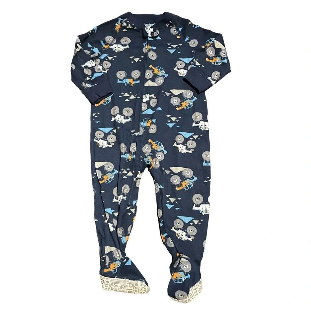 🔥5 for $30🔥 Carter’s Boys Monster Truck Zip Up Sleeper | 18M